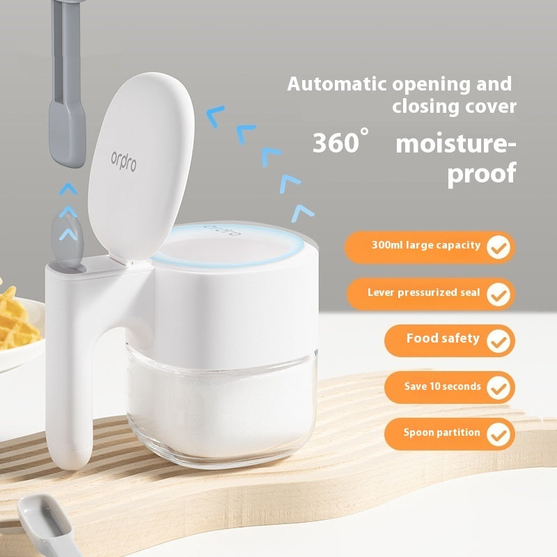 Self-opening Seasoning Box Kitchen Storage Seasoning Tray