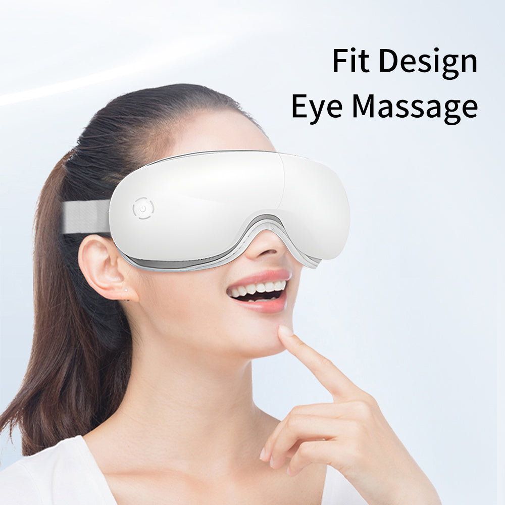 Smart Eye Massager with Heat, Bluetooth Music Therapy Device for Eye Fatigue Relief