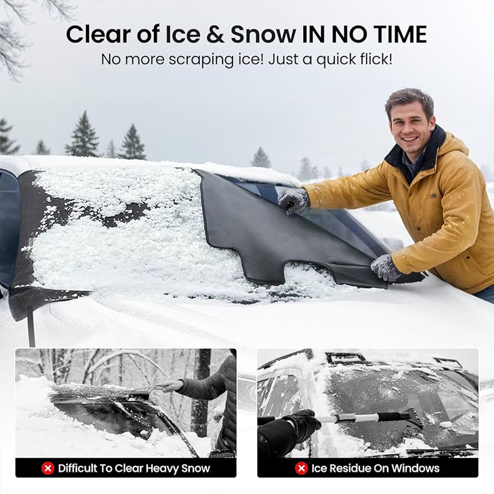 🔥Car Windshield Magnetic Snow Cover🛡️