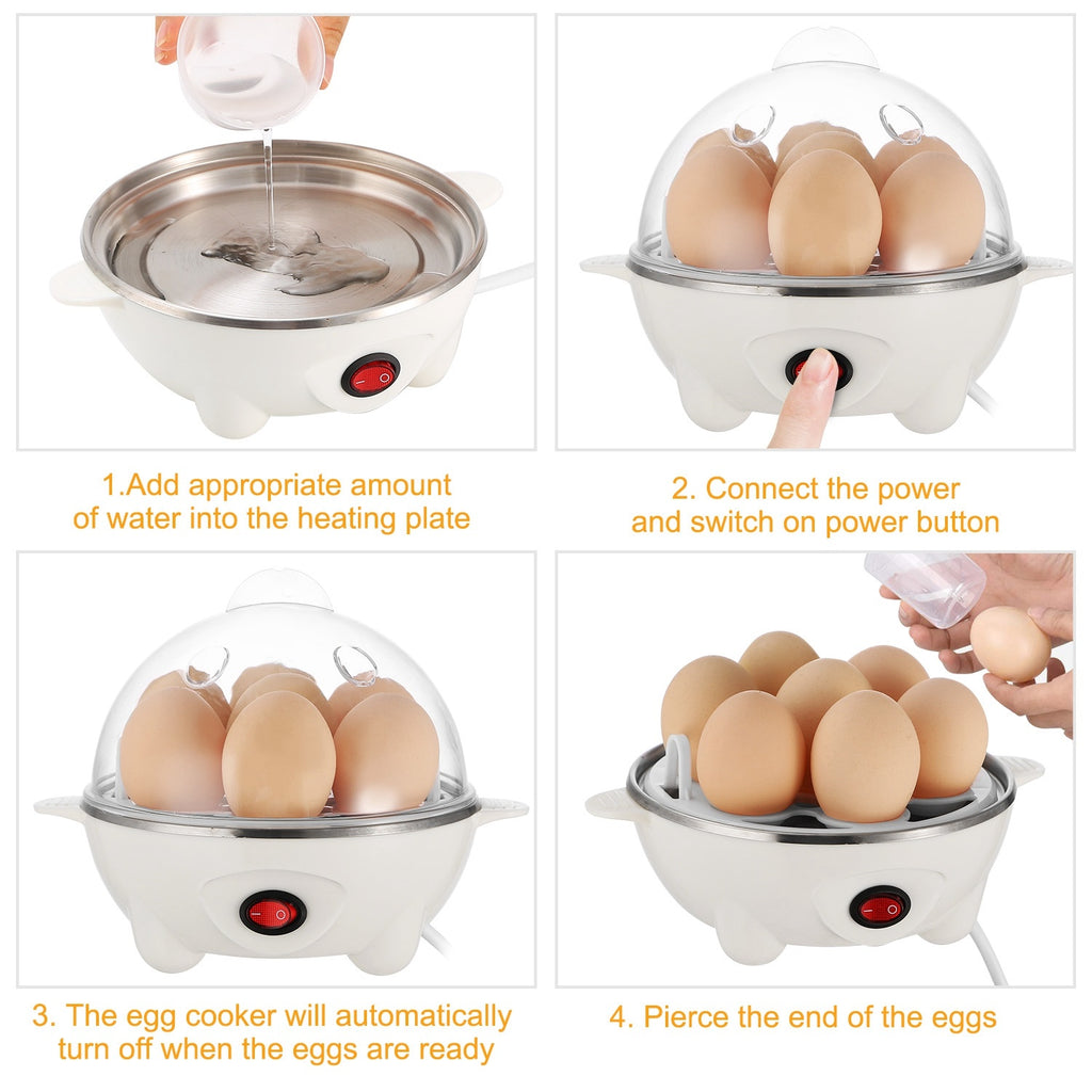 1Pc Electric Egg Cooker 7-Capacity