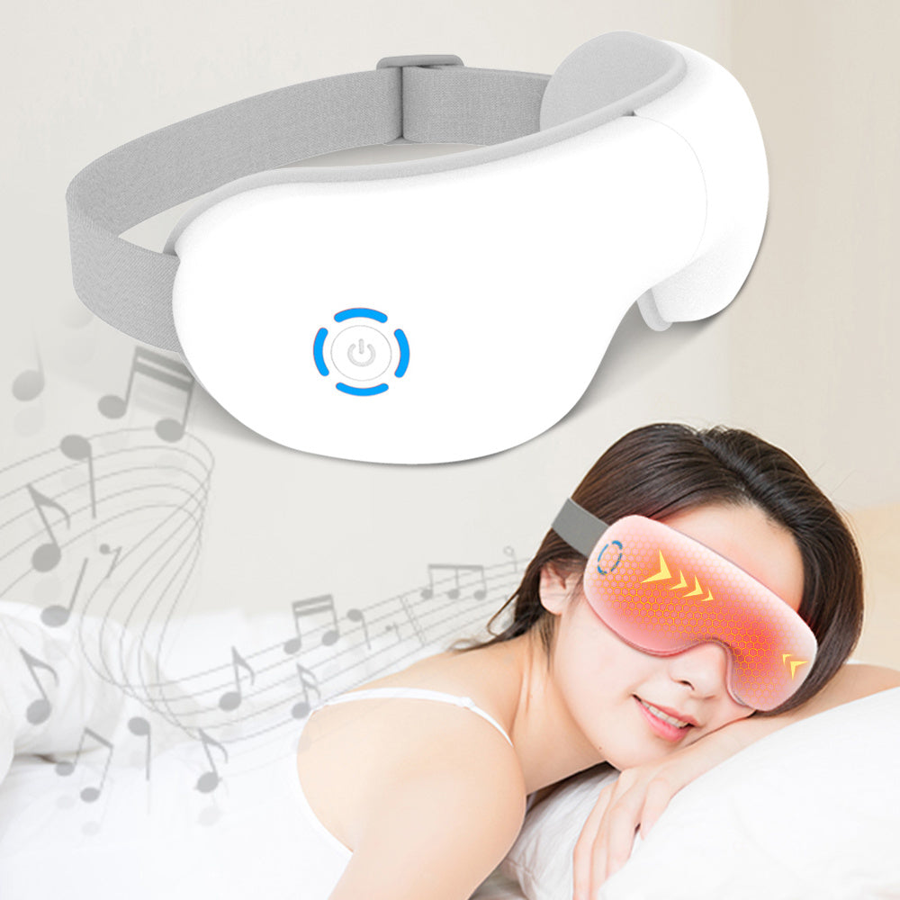 Smart Eye Massager with Heat, Bluetooth Music Therapy Device for Eye Fatigue Relief