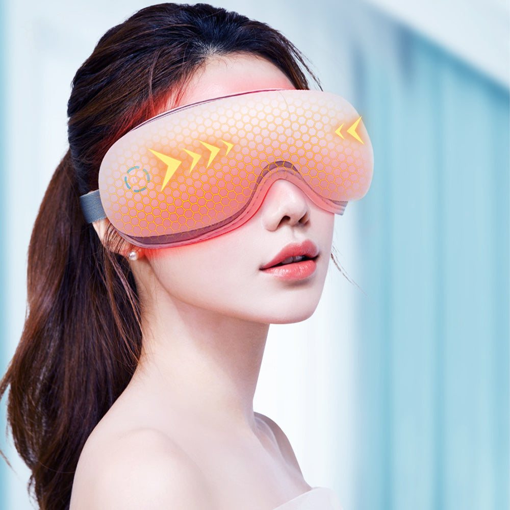 Smart Eye Massager with Heat, Bluetooth Music Therapy Device for Eye Fatigue Relief